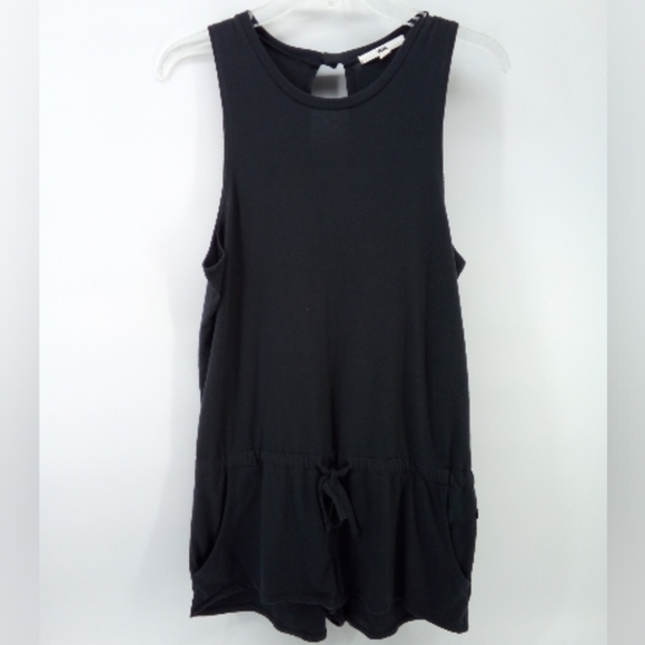 Vans Romper Black Drawstring Waist M Skater Retro Early 2000's - Picture 1 of 8